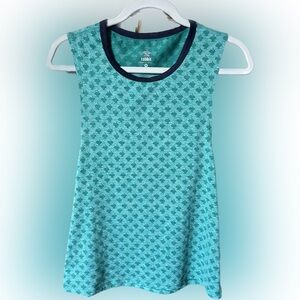 Rabbit Running Athletic Tank Top w/ Logo Blue. Women’s Size XS Green & Navy Blue